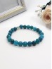 Blue Apatite Blessing Bead Bracelets with Gift Box. 